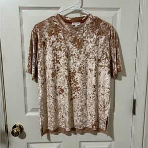 Skylar + Jade Velvet Pink Shirt